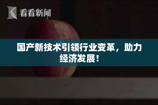 国产新技术引领行业变革，助力经济发展！