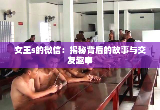 女王s的微信：揭秘背后的故事与交友趣事
