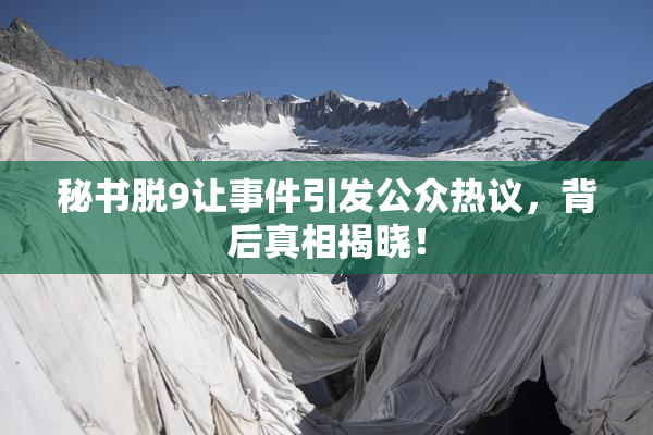 秘书脱9让事件引发公众热议，背后真相揭晓！