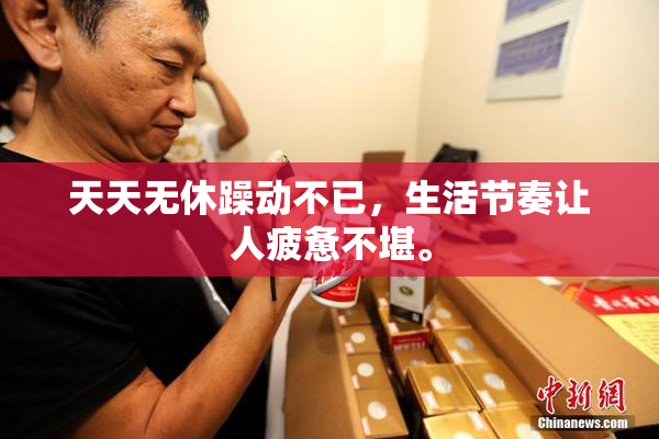 天天无休躁动不已，生活节奏让人疲惫不堪。