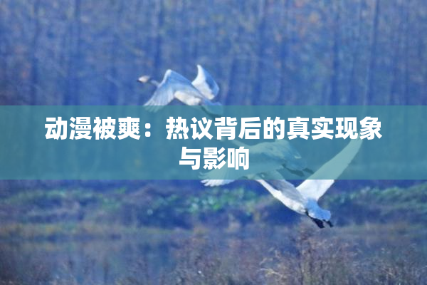 动漫被爽：热议背后的真实现象与影响
