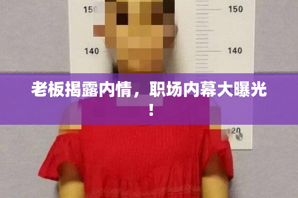 老板揭露内情，职场内幕大曝光！