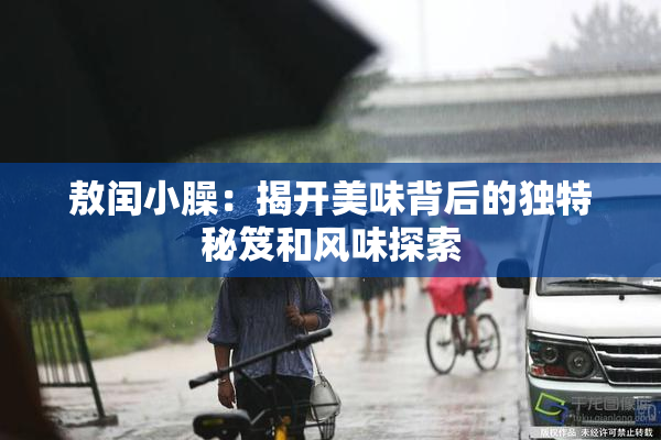 敖闰小臊：揭开美味背后的独特秘笈和风味探索