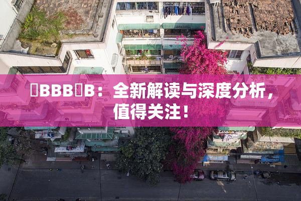 嫰BBB槡B：全新解读与深度分析，值得关注！
