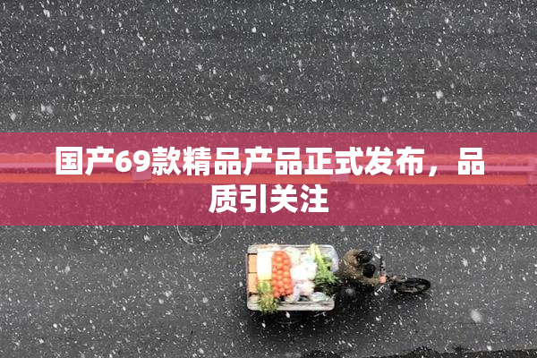 国产69款精品产品正式发布，品质引关注