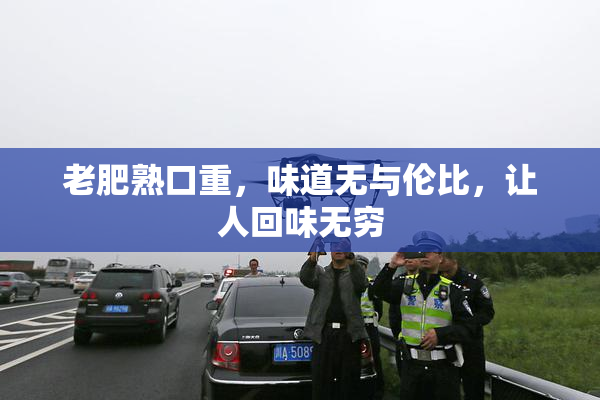 老肥熟口重，味道无与伦比，让人回味无穷