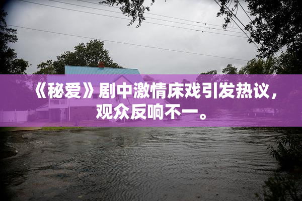 《秘爱》剧中激情床戏引发热议，观众反响不一。