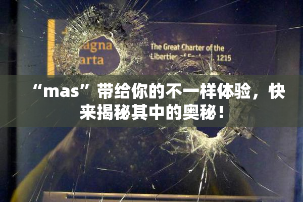 “mas”带给你的不一样体验，快来揭秘其中的奥秘！