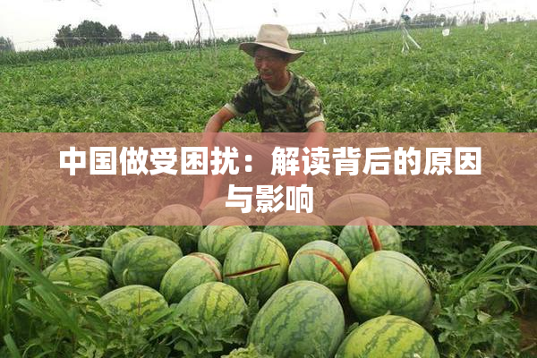 中国做受困扰：解读背后的原因与影响