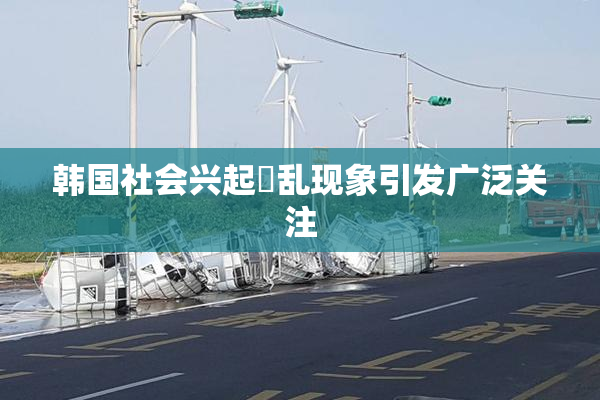 韩国社会兴起婬乱现象引发广泛关注