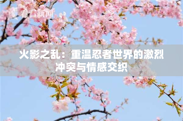 火影之乱：重温忍者世界的激烈冲突与情感交织
