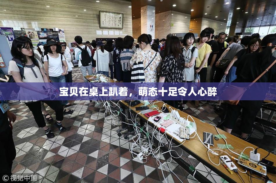 宝贝在桌上趴着，萌态十足令人心醉