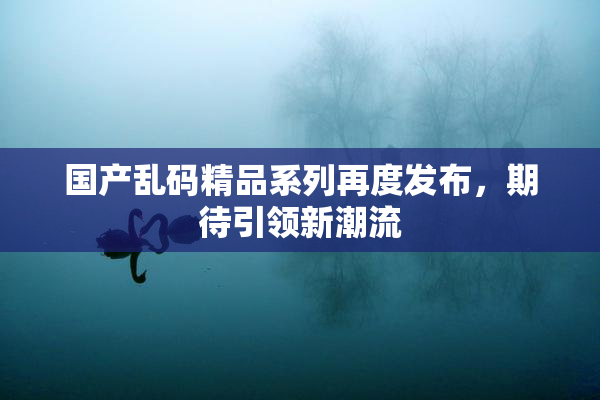 国产乱码精品系列再度发布，期待引领新潮流