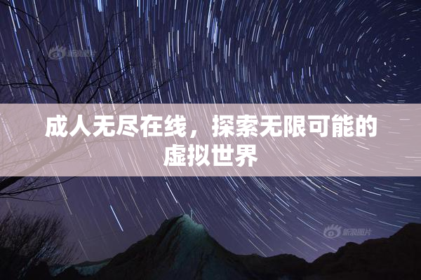 成人无尽在线，探索无限可能的虚拟世界