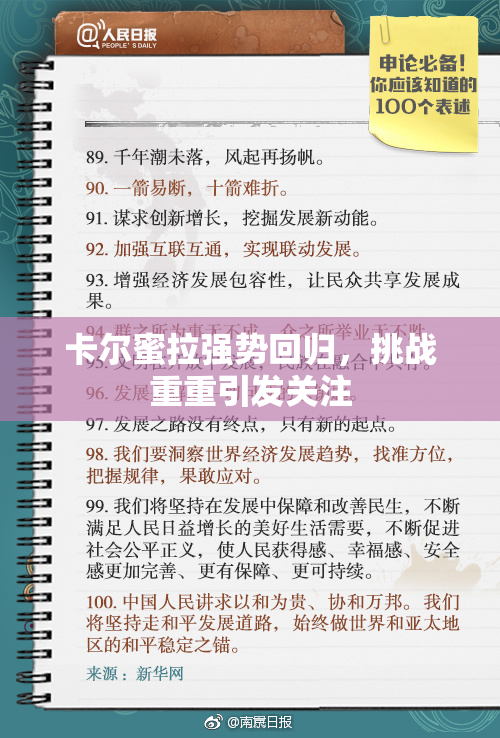 卡尔蜜拉强势回归，挑战重重引发关注
