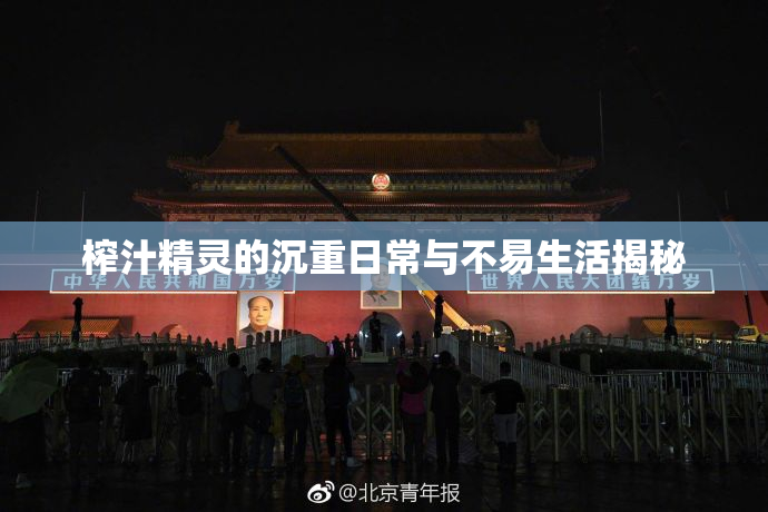 榨汁精灵的沉重日常与不易生活揭秘