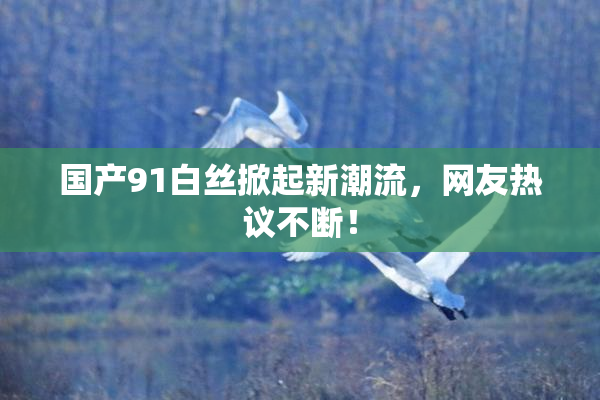 国产91白丝掀起新潮流，网友热议不断！