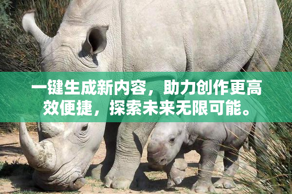 一键生成新内容，助力创作更高效便捷，探索未来无限可能。