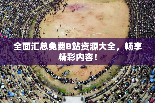 全面汇总免费B站资源大全，畅享精彩内容！