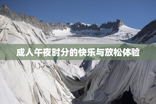 成人午夜时分的快乐与放松体验