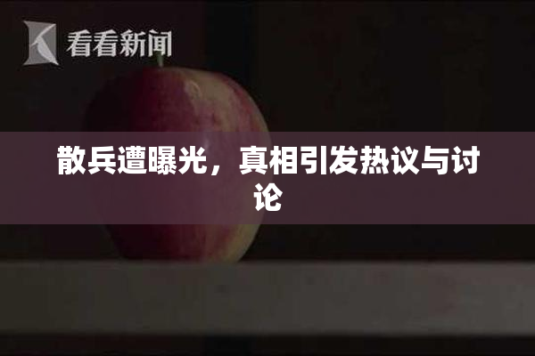 散兵遭曝光，真相引发热议与讨论