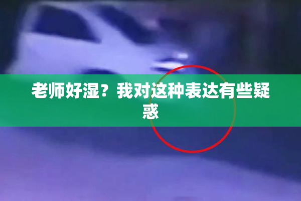 老师好湿？我对这种表达有些疑惑