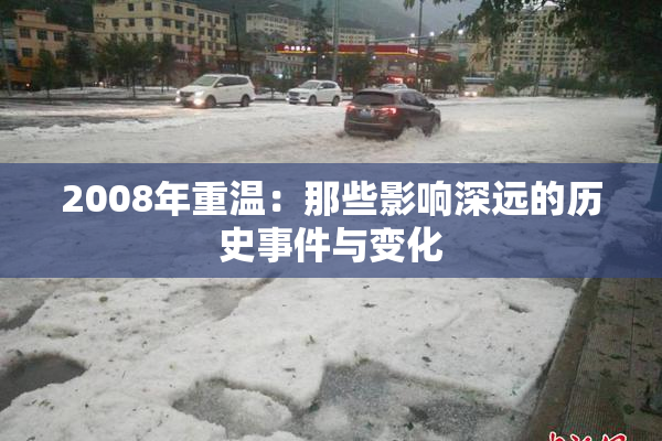 2008年重温：那些影响深远的历史事件与变化
