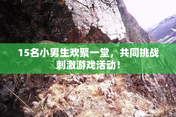 15名小男生欢聚一堂，共同挑战刺激游戏活动！