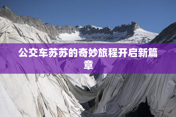 公交车苏苏的奇妙旅程开启新篇章
