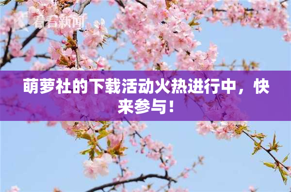 萌萝社的下载活动火热进行中，快来参与！