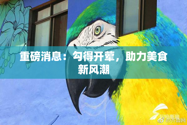 重磅消息：勾得开荤，助力美食新风潮