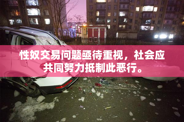 性奴交易问题亟待重视，社会应共同努力抵制此恶行。