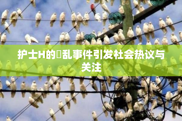 护士H的婬乱事件引发社会热议与关注