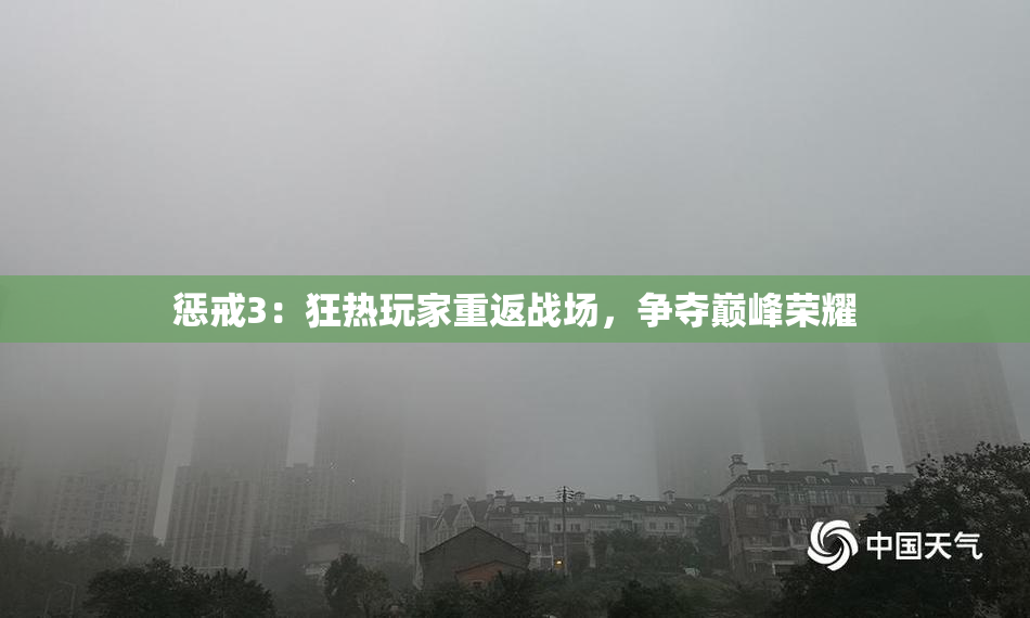 惩戒3：狂热玩家重返战场，争夺巅峰荣耀