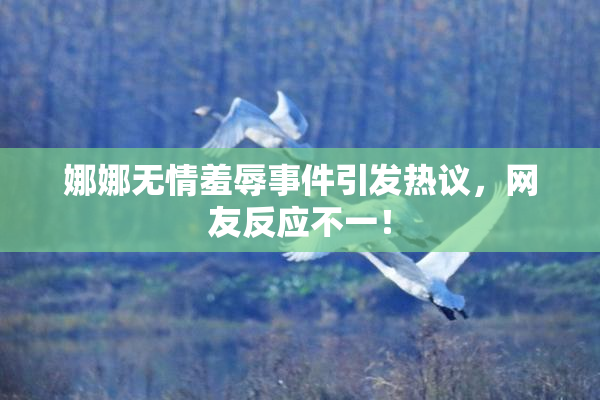娜娜无情羞辱事件引发热议，网友反应不一！