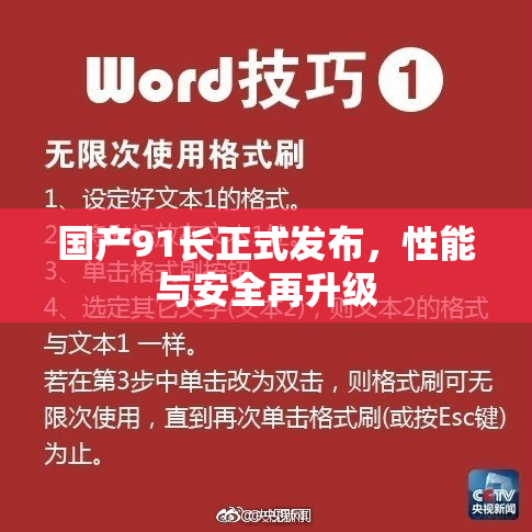 国产91长正式发布，性能与安全再升级