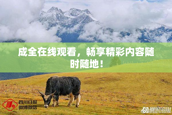 成全在线观看，畅享精彩内容随时随地！