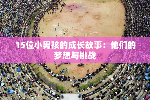 15位小男孩的成长故事：他们的梦想与挑战