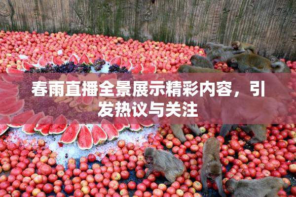 春雨直播全景展示精彩内容，引发热议与关注