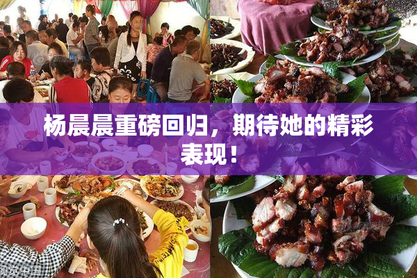 杨晨晨重磅回归，期待她的精彩表现！