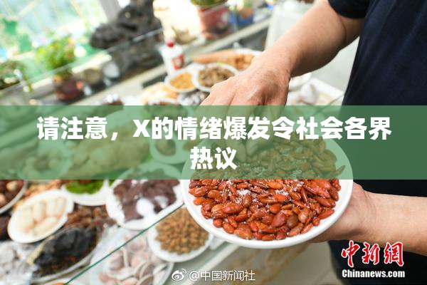 请注意，X的情绪爆发令社会各界热议