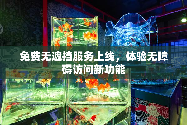 免费无遮挡服务上线，体验无障碍访问新功能