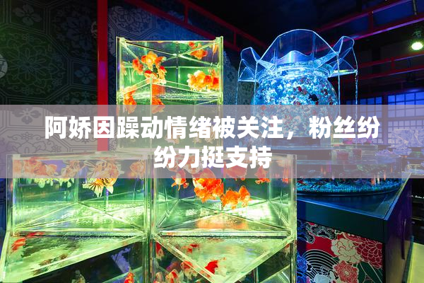 阿娇因躁动情绪被关注，粉丝纷纷力挺支持