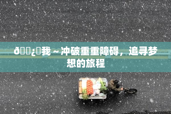 🌿‌我～冲破重重障碍，追寻梦想的旅程