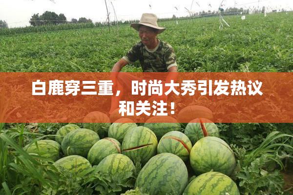 白鹿穿三重，时尚大秀引发热议和关注！