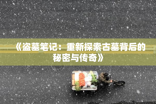 《盗墓笔记：重新探索古墓背后的秘密与传奇》