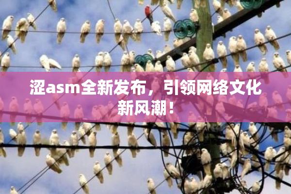 涩asm全新发布，引领网络文化新风潮！