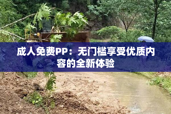 成人免费PP：无门槛享受优质内容的全新体验