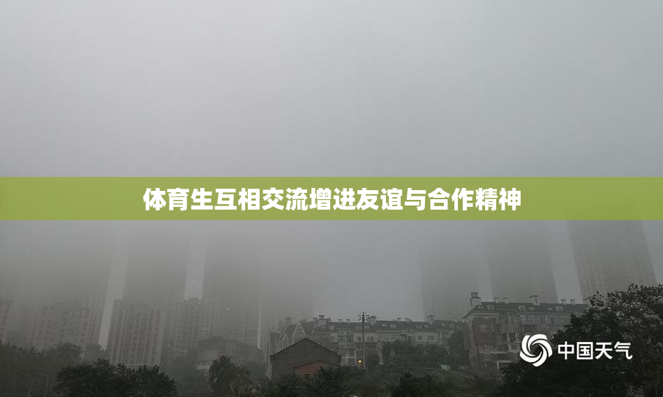 体育生互相交流增进友谊与合作精神