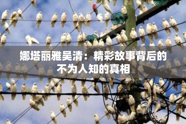 娜塔丽雅吴清：精彩故事背后的不为人知的真相